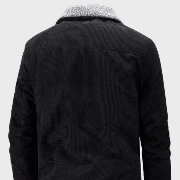 Black Mens Ful Lined Jacket - Picture 3 of 7